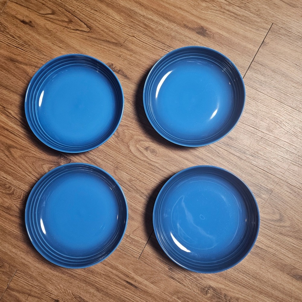 Set of 4 Le Creuset Pasta Bowls 8.5in Marseille Blue